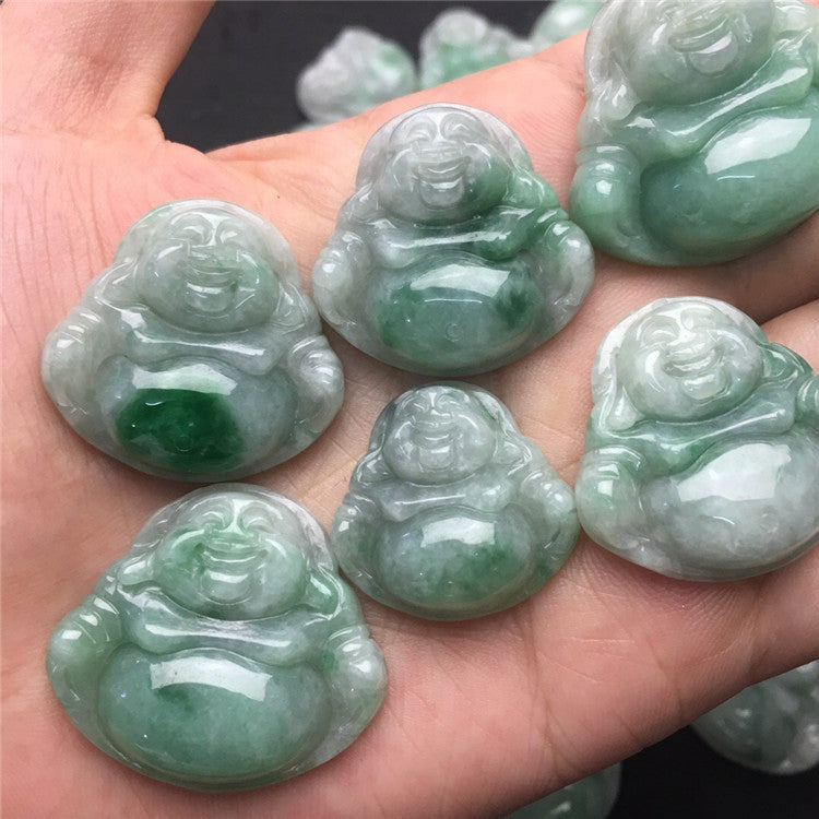 Jade Jade Buddha Pendant for Men and Women A-grade Burmese Jade Pendant Couple Model Guanyin Buddha Pendant Sihui Wholesale Jade Accessories (1)