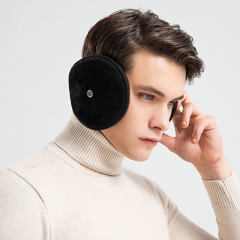 [2 pieces] Warm in winter, enlarged earmuffs, back-worn, thickened, warm and cold-proof, unisex, home and daily use