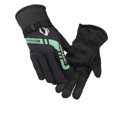 [1 Pair] Adult Cycling Gloves Winter Cycling Plus Velvet Thermal Gloves to Keep Warmth and Cold-proof A5