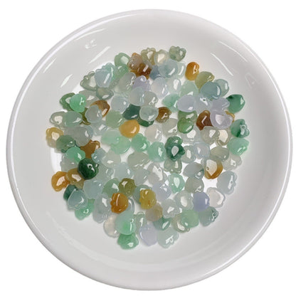 PJ4763 Burmese material jade ice seed loose jade beads small apple diy jade accessories (1 piece).