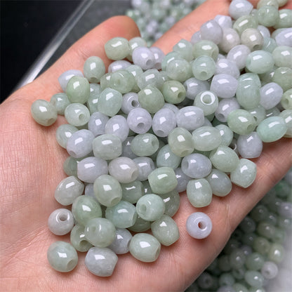 Laokeng Myanmar jade large hole rice beads wholesale diy lanyard bracelet necklace jade rice beads accessories jade accessories (1 piece)