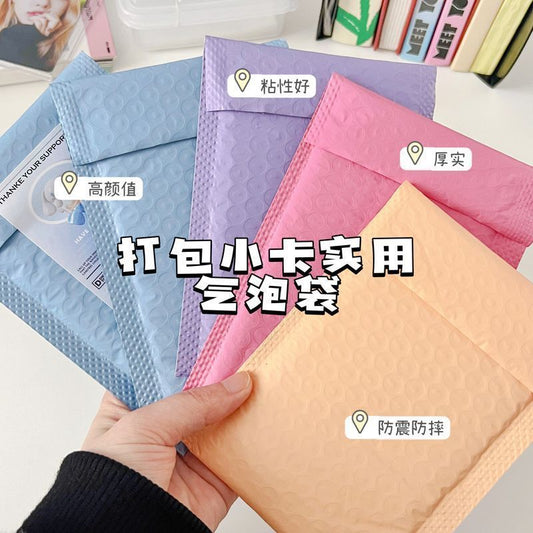 [10 pieces] Colorful macaron ziplock bag foam express bag stationery a2