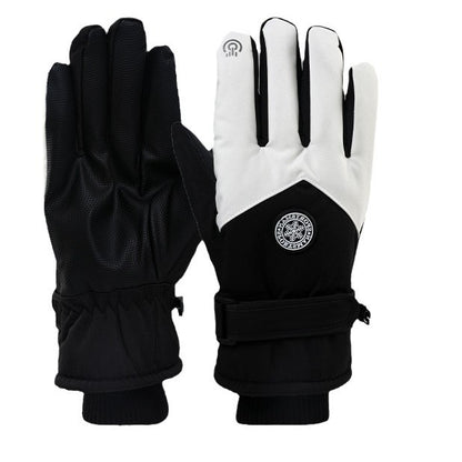 [1 Pair] Winter Skiing Touch Screen Motorcycle Gloves Plus Velvet Warmth, Rainproof, Warmth and Coldproof a7