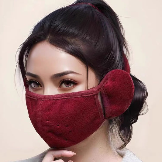 [1 piece] Winter warm and cold-proof mask for women and men, full-face cycling mask, windproof, anti-freeze, warm and cold-proof